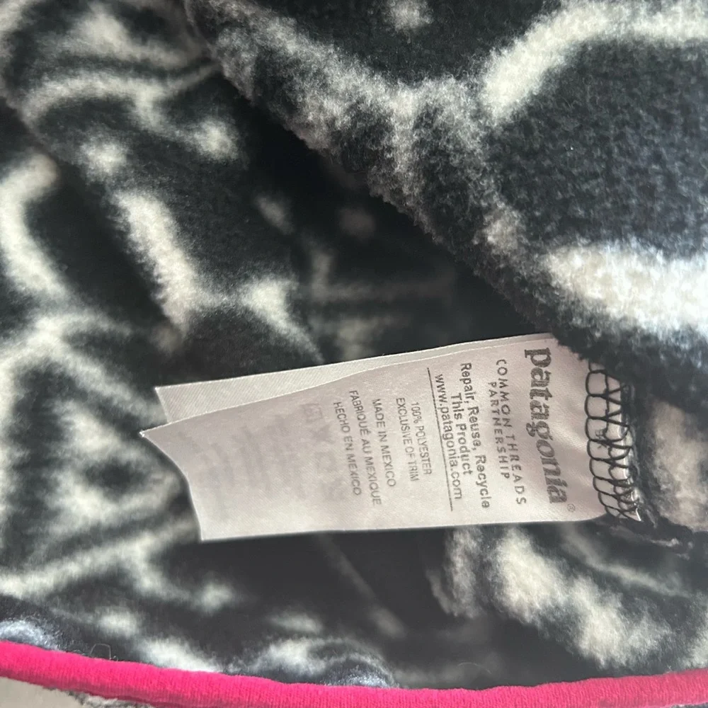 Patagonia Synchilla Snap-T Fleece Ikat Big Fish Pullover Women’s Small - Picture 5 of 8